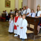 Szany Nagyközségben is megkezdődött az iskolai év Veni Sancte szentmisével a Szent Kereszt megtalálása templomban.