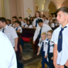 Szany Nagyközségben is megkezdődött az iskolai év Veni Sancte szentmisével a Szent Kereszt megtalálása templomban.