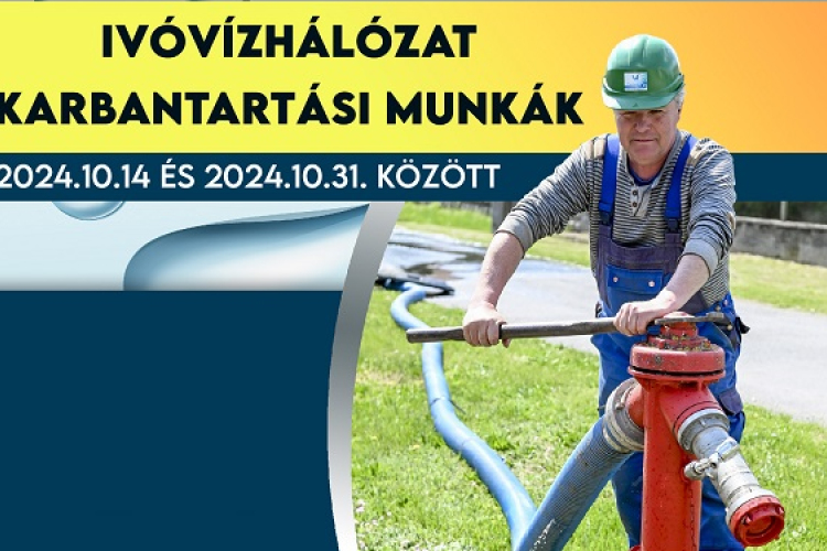 Ivóvízhálózat karbantartást végez a Pannon Víz Zrt a Rábaköz több körzetében