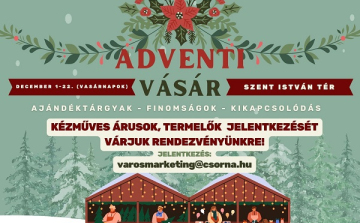 Árusok jelentkezését várják a csornai adventi vásárra