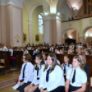 Szany Nagyközségben is megkezdődött az iskolai év Veni Sancte szentmisével a Szent Kereszt megtalálása templomban.