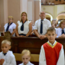 Szany Nagyközségben is megkezdődött az iskolai év Veni Sancte szentmisével a Szent Kereszt megtalálása templomban.