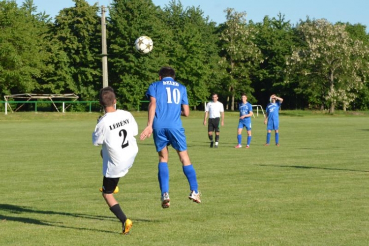 Beled-Lébény 3:2 (3:1) megyei I. o. bajnoki labdarúgó mérkőzés